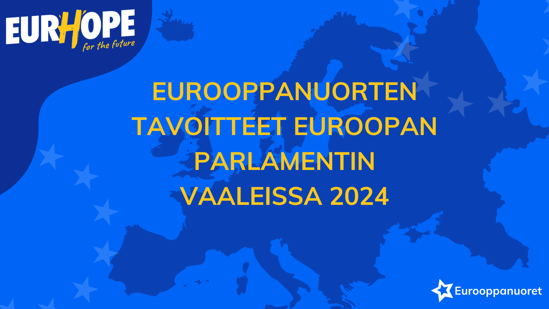 Eurooppanuorten tavoitteet EU-vaaleissa 2024 on julkaistu Eurooppa-foorumissa