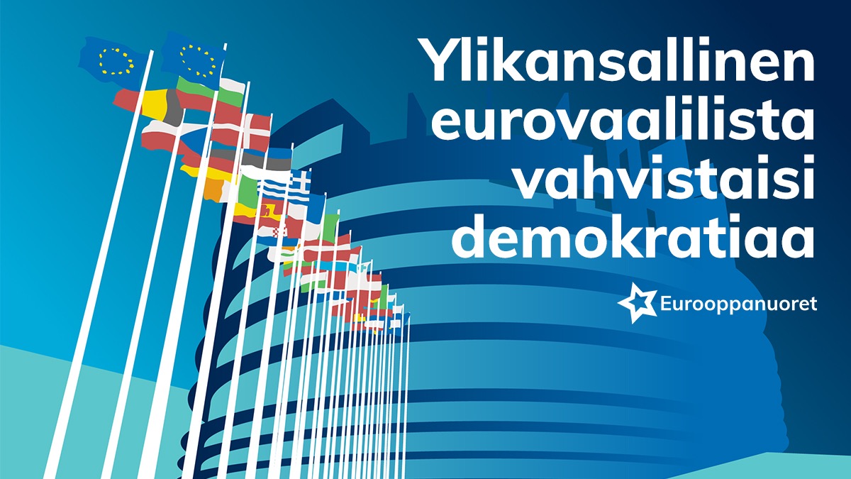 Eurooppanuoret: ylikansallinen Eurovaalilista vahvistaisi demokratiaa